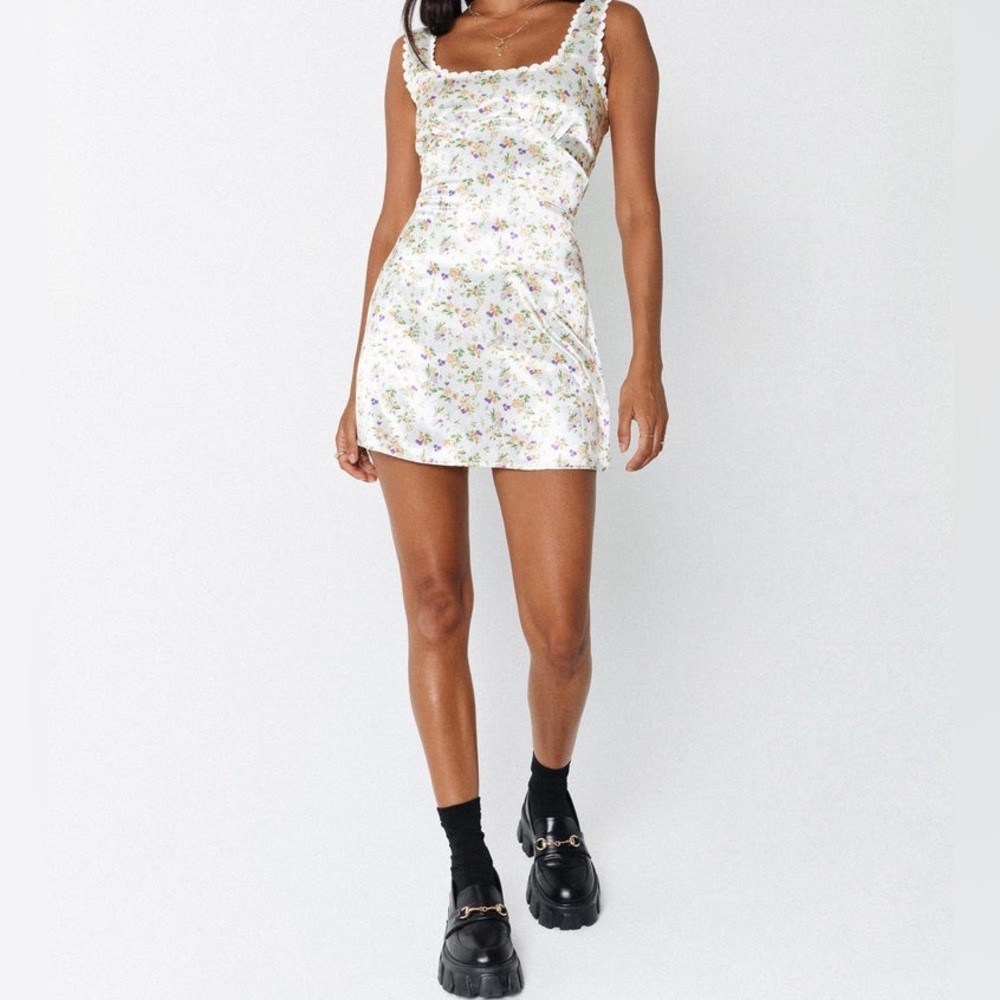 NEW Princess Polly Berlin Satin Mini Dress-Size 8